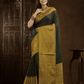 Dark Green Cotton Silk Saree - 013