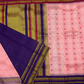 Rose Pink - Purple Design Gadwal Saree- 065