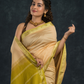 Linen White  Korvai Saree - 146