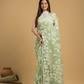 Light Green Cotton Silk Jamdani Saree - 032