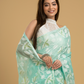 Baby Blue Cotton Silk Jamdani Saree - 033