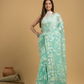 Baby Blue Cotton Silk Jamdani Saree - 033