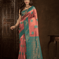 Hot Pink Cotton Silk Saree - 016 - indeloom