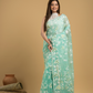 Baby Blue Cotton Silk Jamdani Saree - 033