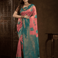 Rose Pink Cotton Silk Saree - 021