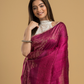 Deep Pink Matka Silk Jamdani Saree - 046