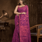 Hot Pink Jamdani Saree - 007