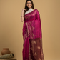 Deep Pink Matka Silk Jamdani Saree - 046