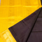 Warm Black Yellow Border Korvai Saree -156