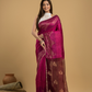 Deep Pink Matka Silk Jamdani Saree - 046