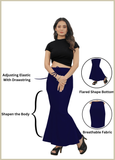 Saree Shapewear Fish Cut Style In Berry Blue Color - 006