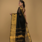 True Black Jamdani Saree - 039