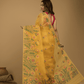 Jamdani Saree With Mustard Yellow - 04