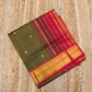 Forest Green And Golden Red Border with small buttas Korvai Saree -157