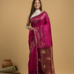 Deep Pink Matka Silk Jamdani Saree - 046