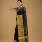 True Black Jamdani Saree - 039