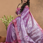 Shaded Golden Pink Tissue Silk Saree-034