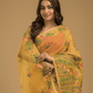 Jamdani Saree With Mustard Yellow - 04