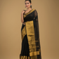 True Black Jamdani Saree - 039