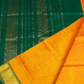 Sun Yellow Green Border korvai Saree -140