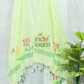 Muslin Jamdani 3 Piece Set Kurti & Dupatta with Pastel Green -154