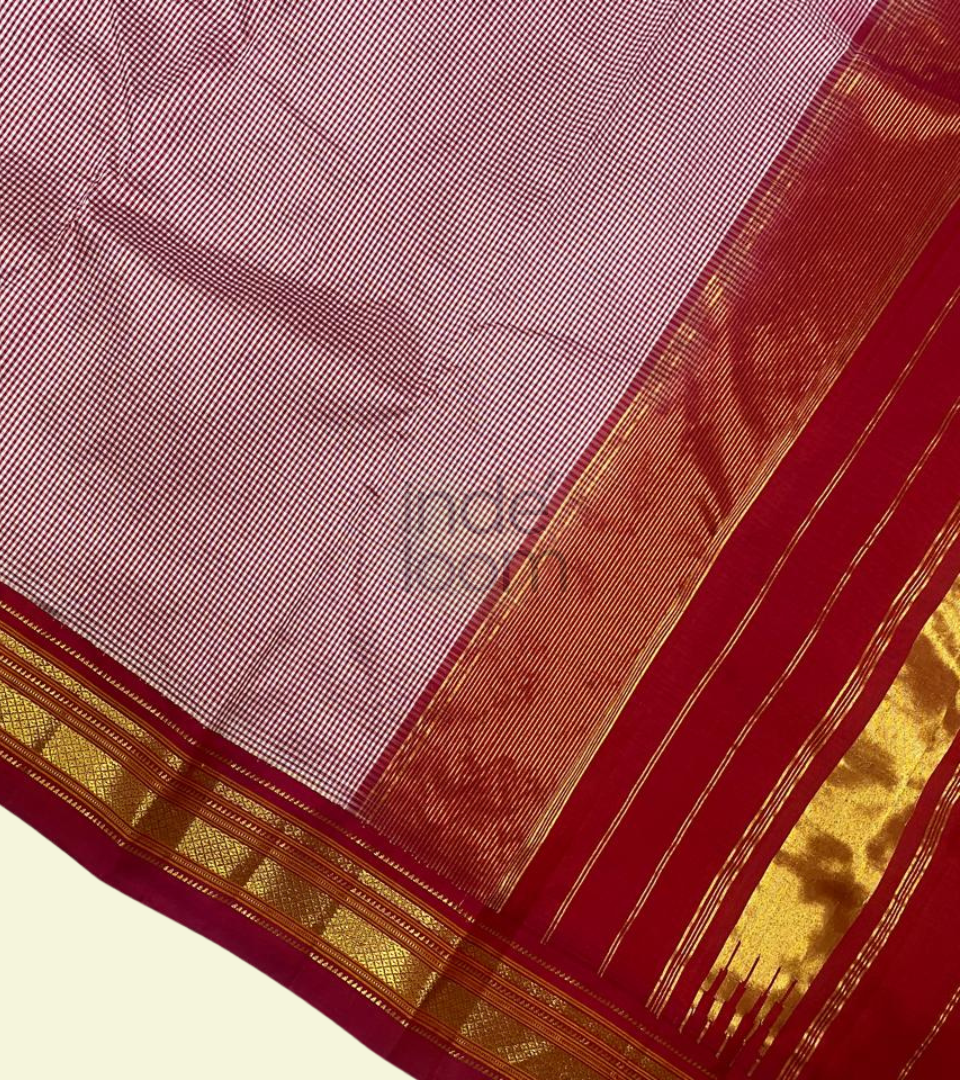 Exclusive Half pink with Red Pallu and Golden Zari Kanjivaram Silk Saree -015