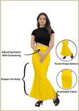 Saree Shapewear Fish Cut Style In Bright Yellow Color - 011