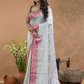 Bone White  Tissue Silk Saree-033