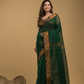 Dark Green Cotton Silk  1000 Butti Jamdani Saree - 006