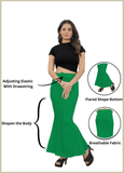 Saree Shapewear Fish Cut Style In Lime Green Color - 017