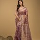 Crepe Pink Tissue Silk Jamdani Saree - 025