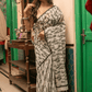 Lace White Mul Mul Cotton Saree - 025