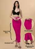 Saree Shapewear Straight Cut Style In Bright Pink Color - 002