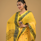 Bright Yellow Jamdani Saree - 035