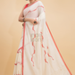 Durga Puja Saree Handloom Cotton in Red White- 001