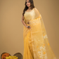 Jamdani Saree With Pale Yellow - 007