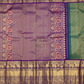 Forest green design - golden border gadwal saree - 068