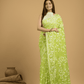 Pear green Cotton Silk Jamdani Saree - 007