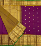 Pure Violet with Full Golden Zari Kanjivaram Silk Saree-016