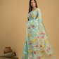 Mint Green Matka Silk Jamdani Saree - 043