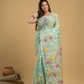 Mint Green Matka Silk Jamdani Saree - 043