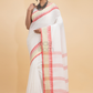 Dewali Silk Saree with Red and Golden Border-008