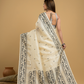 Lace White Tissue Silk Jamdani Saree - 042