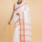 Dewali Silk Saree with Red and Golden Border-008