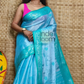 Tissue Silk Benarashi Jamdani Saree with Azure Blue-107