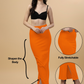 Saree Shapewear Straight Cut Style In Neon Orange Color - 015