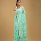 Mint Green Cotton Silk Jamdani Saree - 009