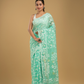 Mint Green Cotton Silk Jamdani Saree - 009