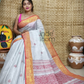 Tissue Silk Benarashi Jamdani Saree with  Golden Border-106