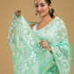 Mint Green Cotton Silk Jamdani Saree - 009